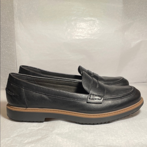 Collection B Women's Classic Black Loafers with Brown Sole - Picture 3 of 9